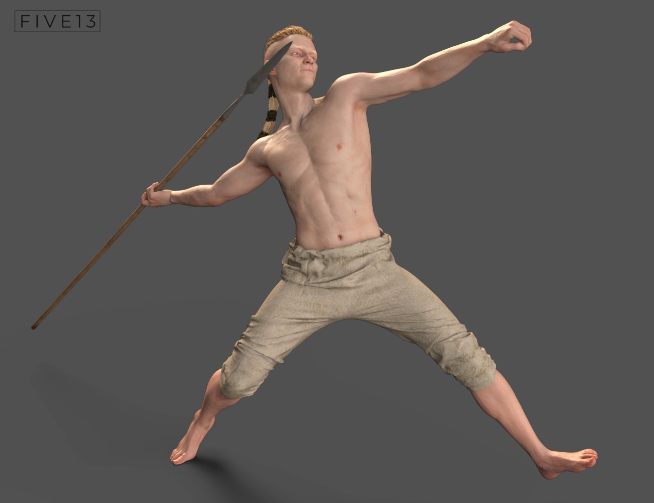 Authentic Viking Spear And Spear Poses For Daz Studio Five